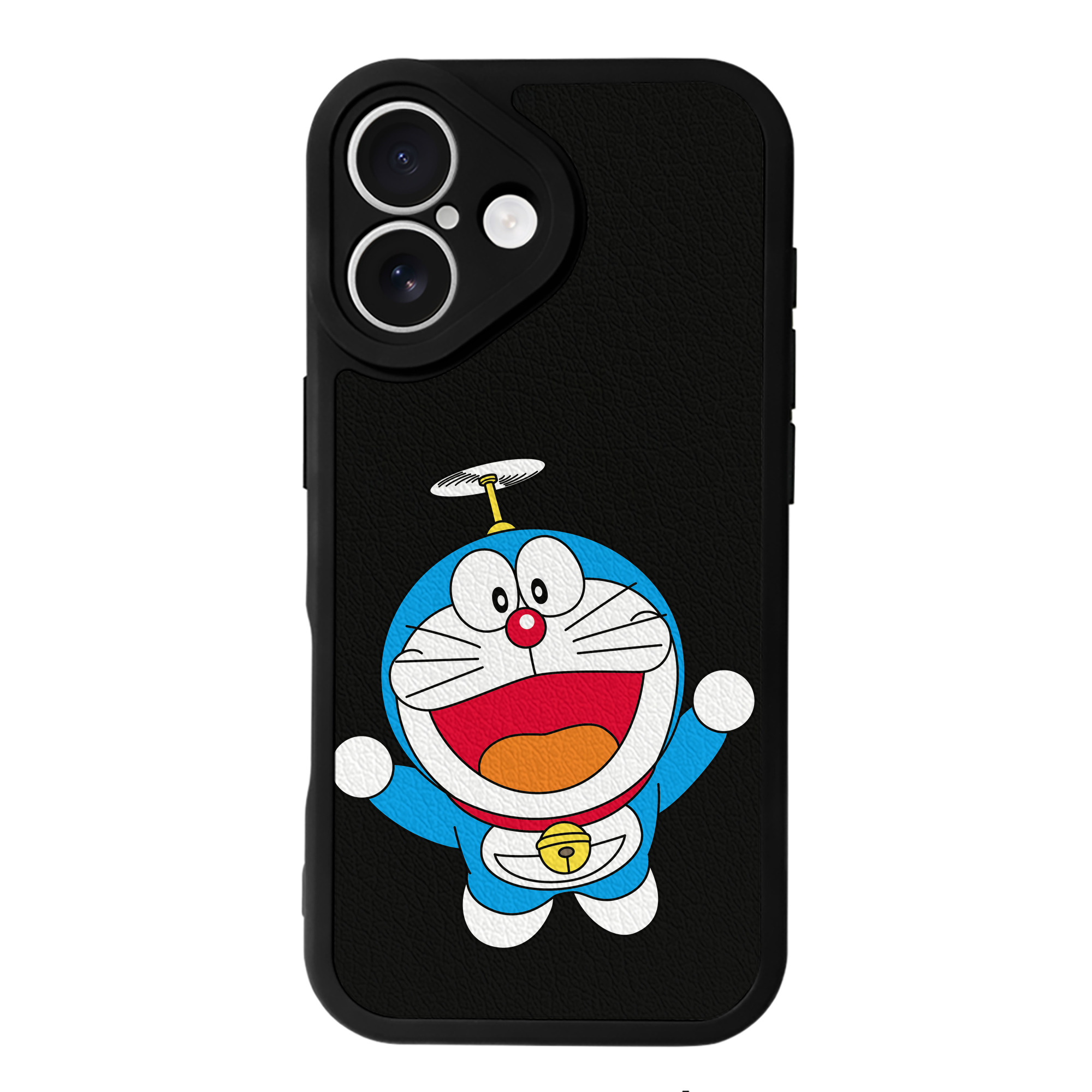 （画像用） ドラえもん Doraemon 【iPhone 16シリーズ対応】シリコンスマホケース（レザー調） 材質：シリコン